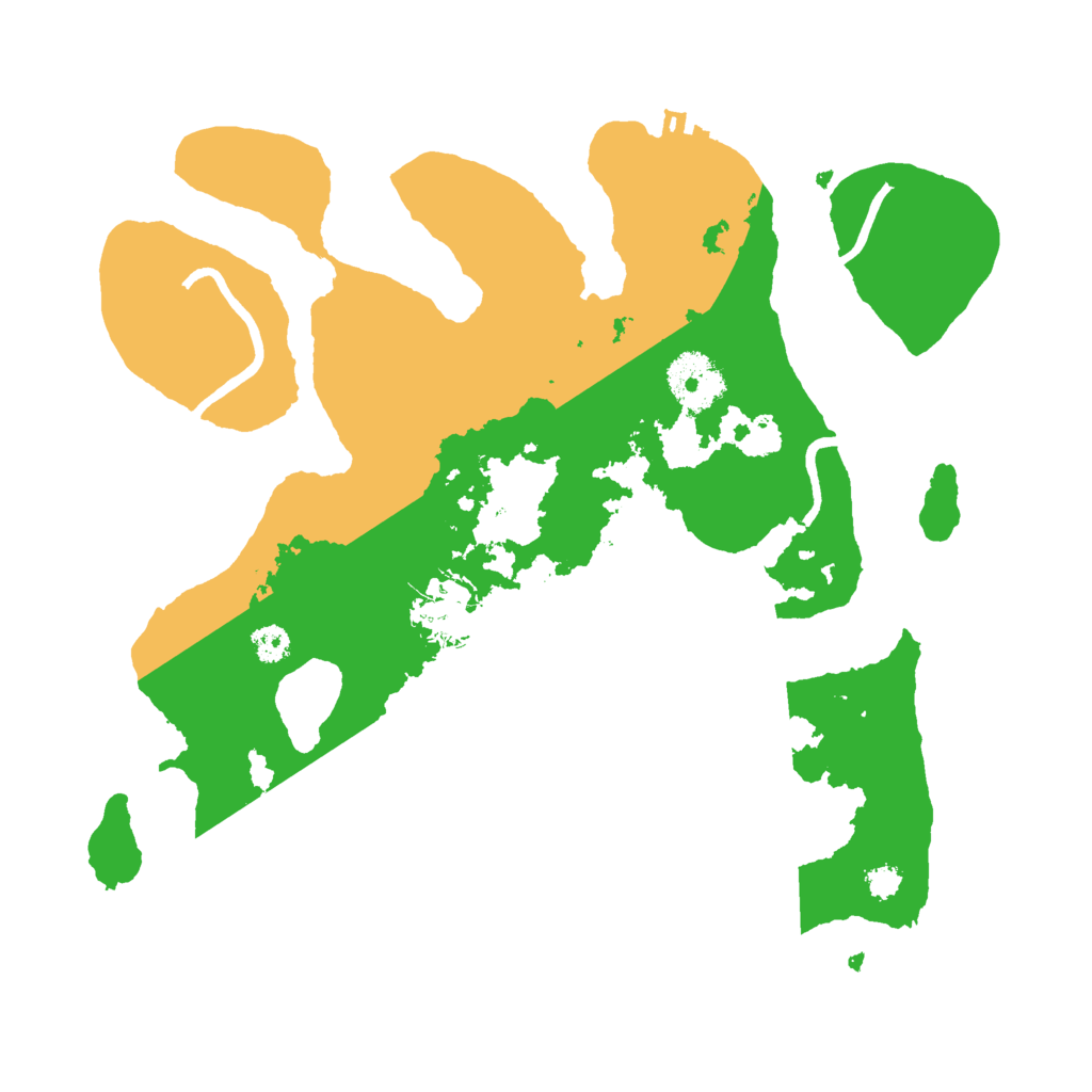 Biome Rust Map: Procedural Map, Size: 3000, Seed: 831203