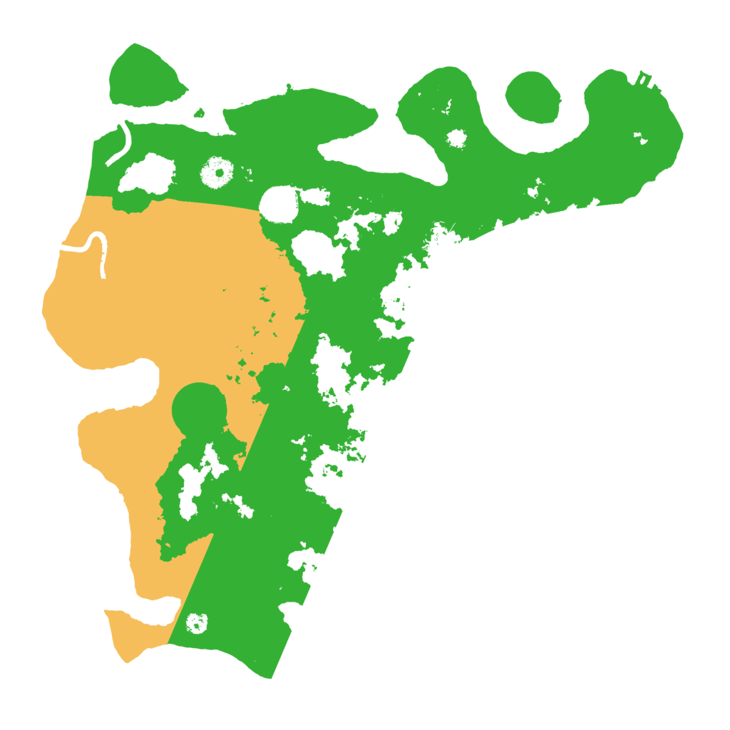 Biome Rust Map: Procedural Map, Size: 3500, Seed: 33747