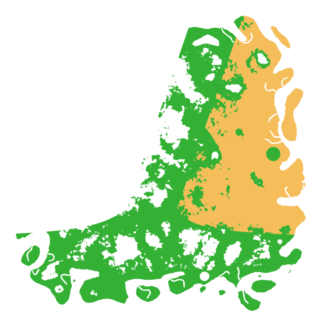 Biome Rust Map: Procedural Map, Size: 6000, Seed: 1174009006