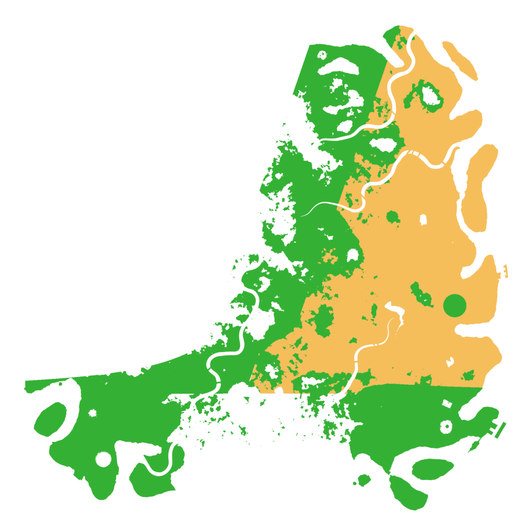 Biome Rust Map: Procedural Map, Size: 6000, Seed: 1174009006