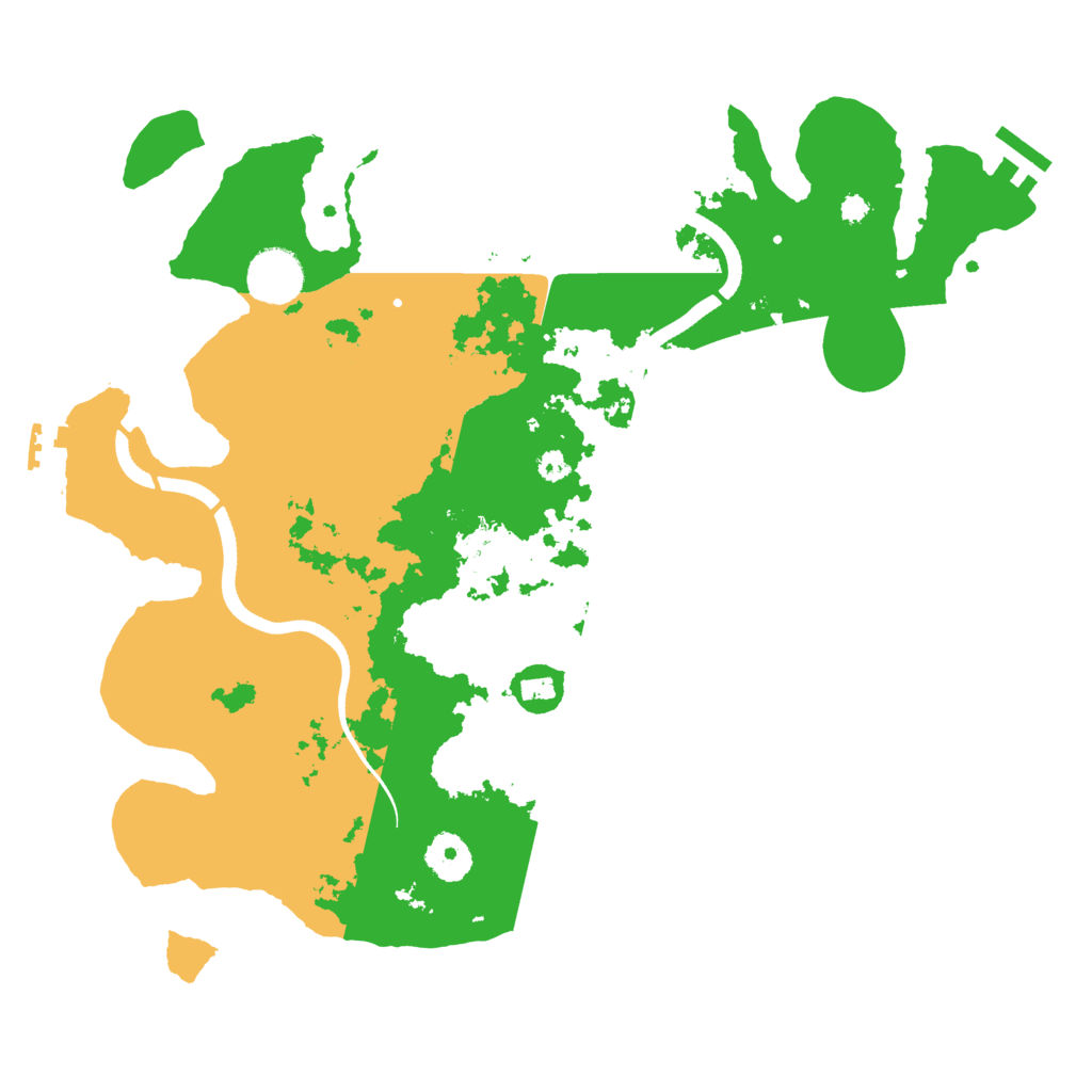 Biome Rust Map: Procedural Map, Size: 3550, Seed: 424581