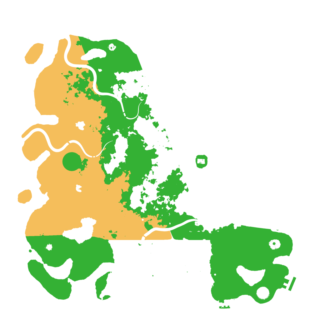 Biome Rust Map: Procedural Map, Size: 4500, Seed: 9943254
