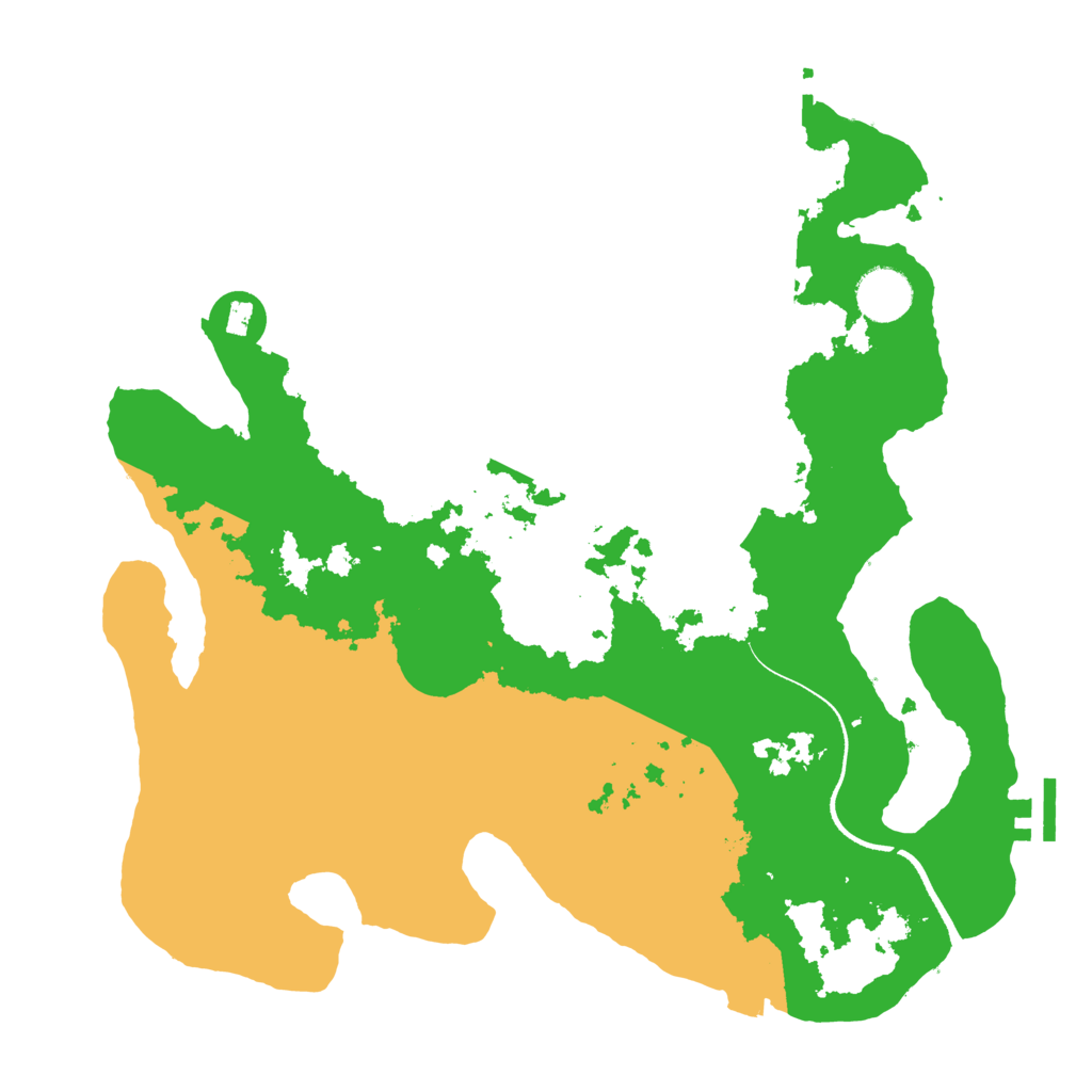 Biome Rust Map: Procedural Map, Size: 3500, Seed: 6682