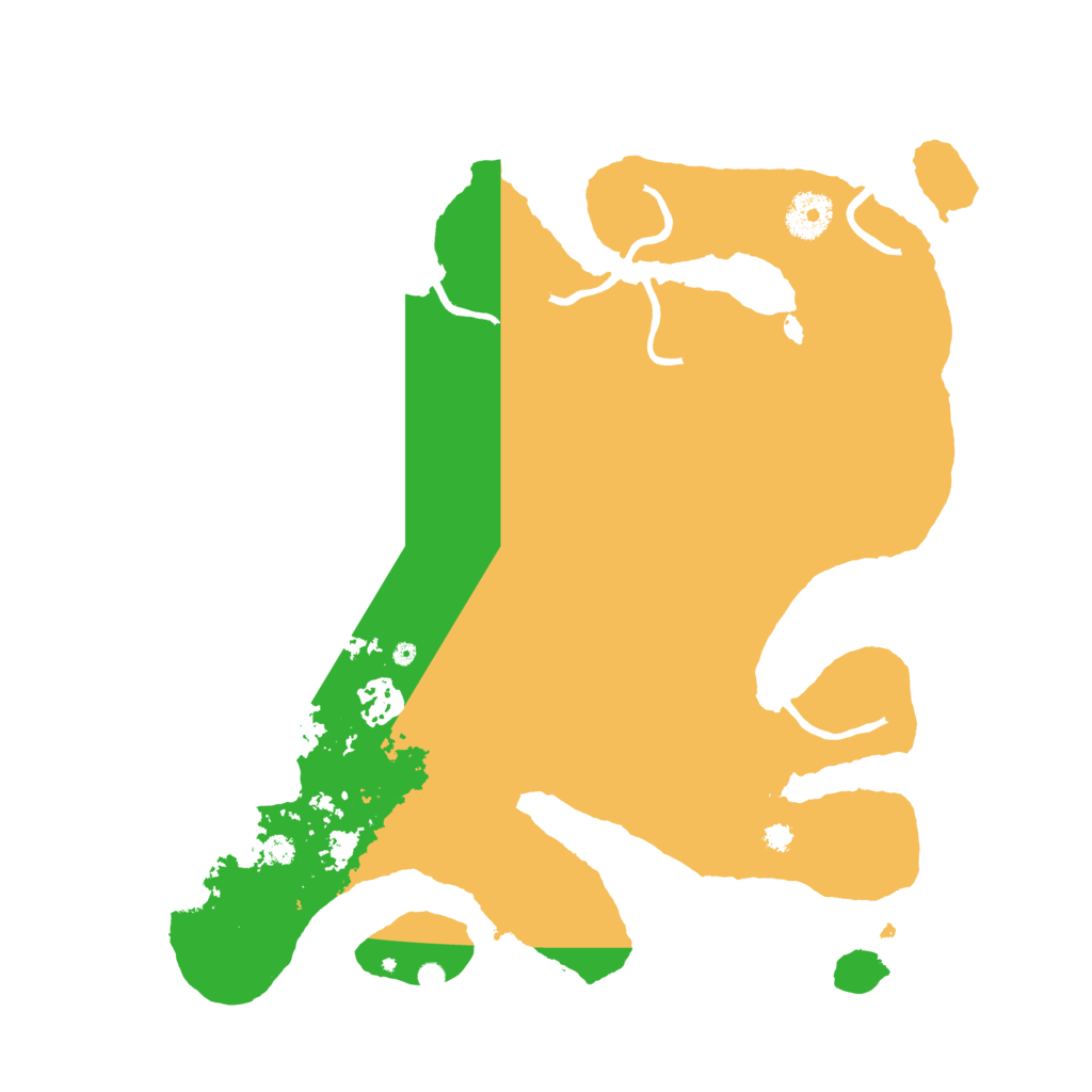 Biome Rust Map: Procedural Map, Size: 3500, Seed: 7684