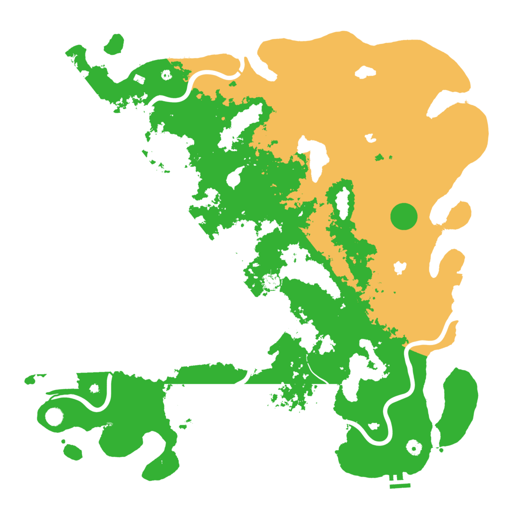 Biome Rust Map: Procedural Map, Size: 5000, Seed: 64358
