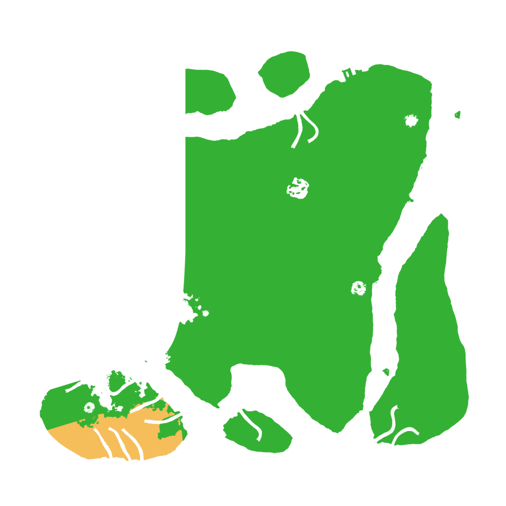 Biome Rust Map: Procedural Map, Size: 3550, Seed: 584368