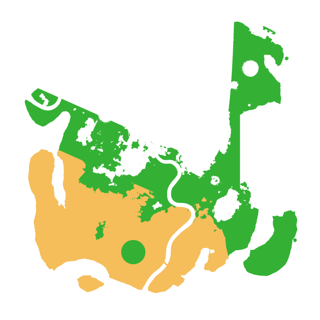 Biome Rust Map: Procedural Map, Size: 3500, Seed: 239019532