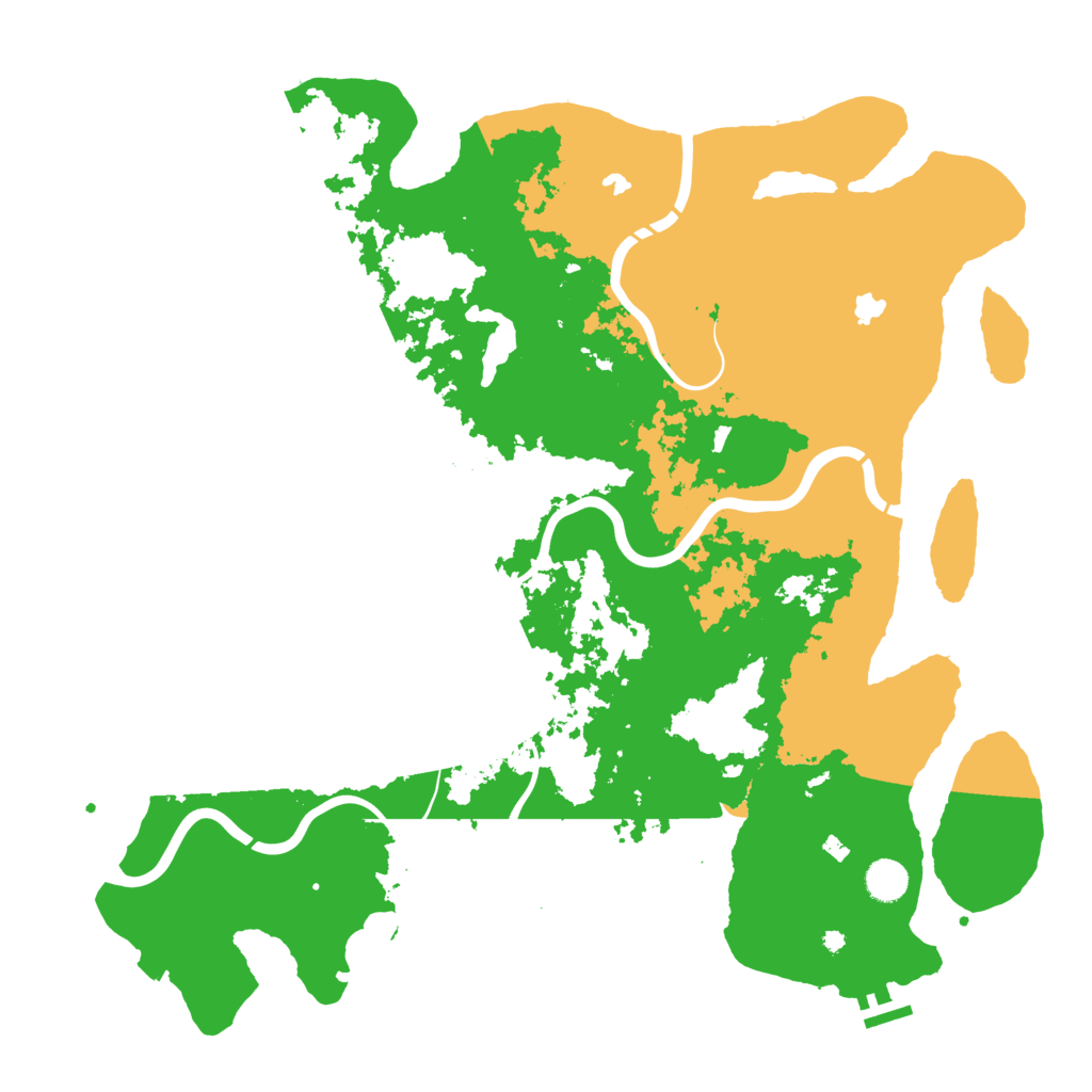 Biome Rust Map: Procedural Map, Size: 4500, Seed: 8274465
