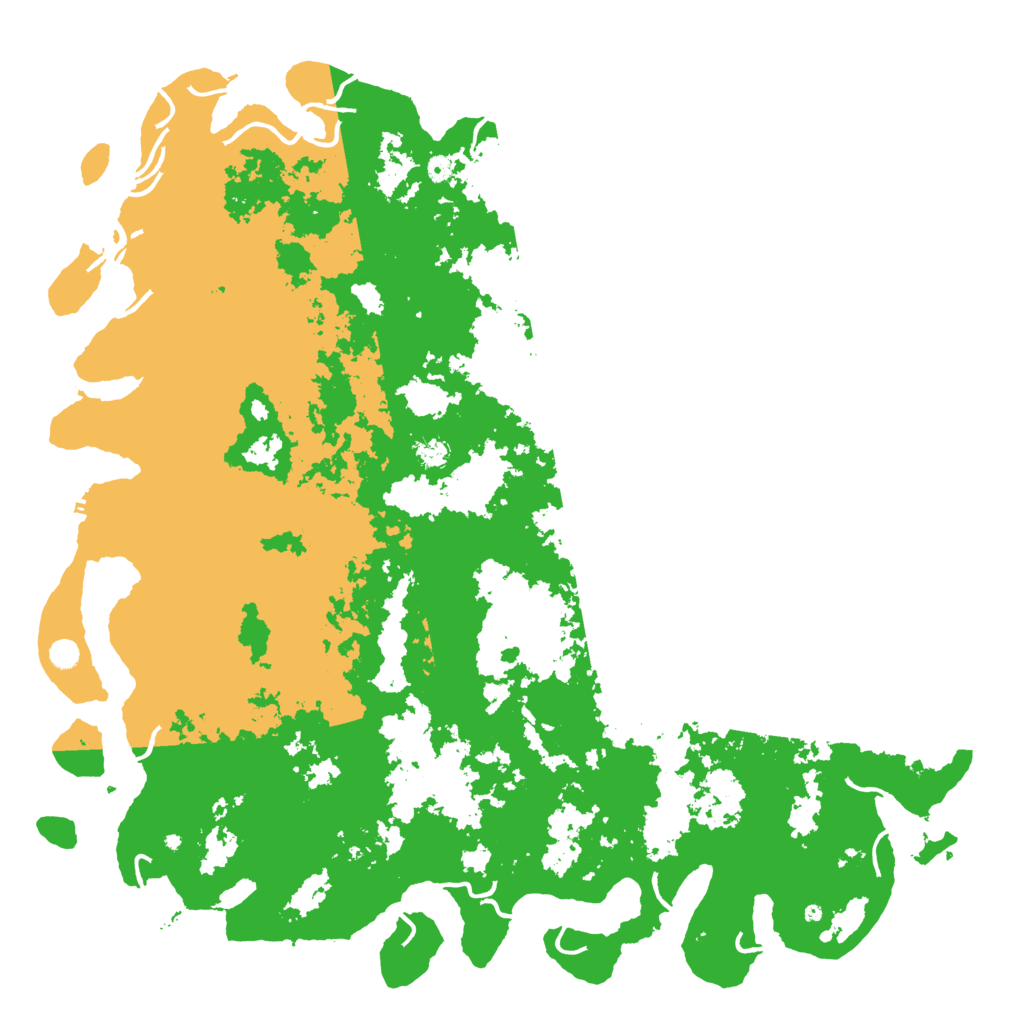 Biome Rust Map: Procedural Map, Size: 6000, Seed: 458247
