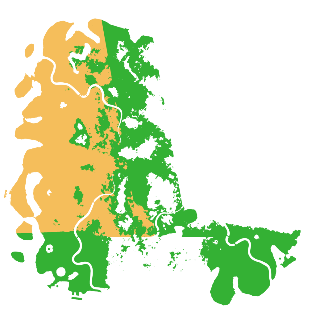 Biome Rust Map: Procedural Map, Size: 6000, Seed: 458247