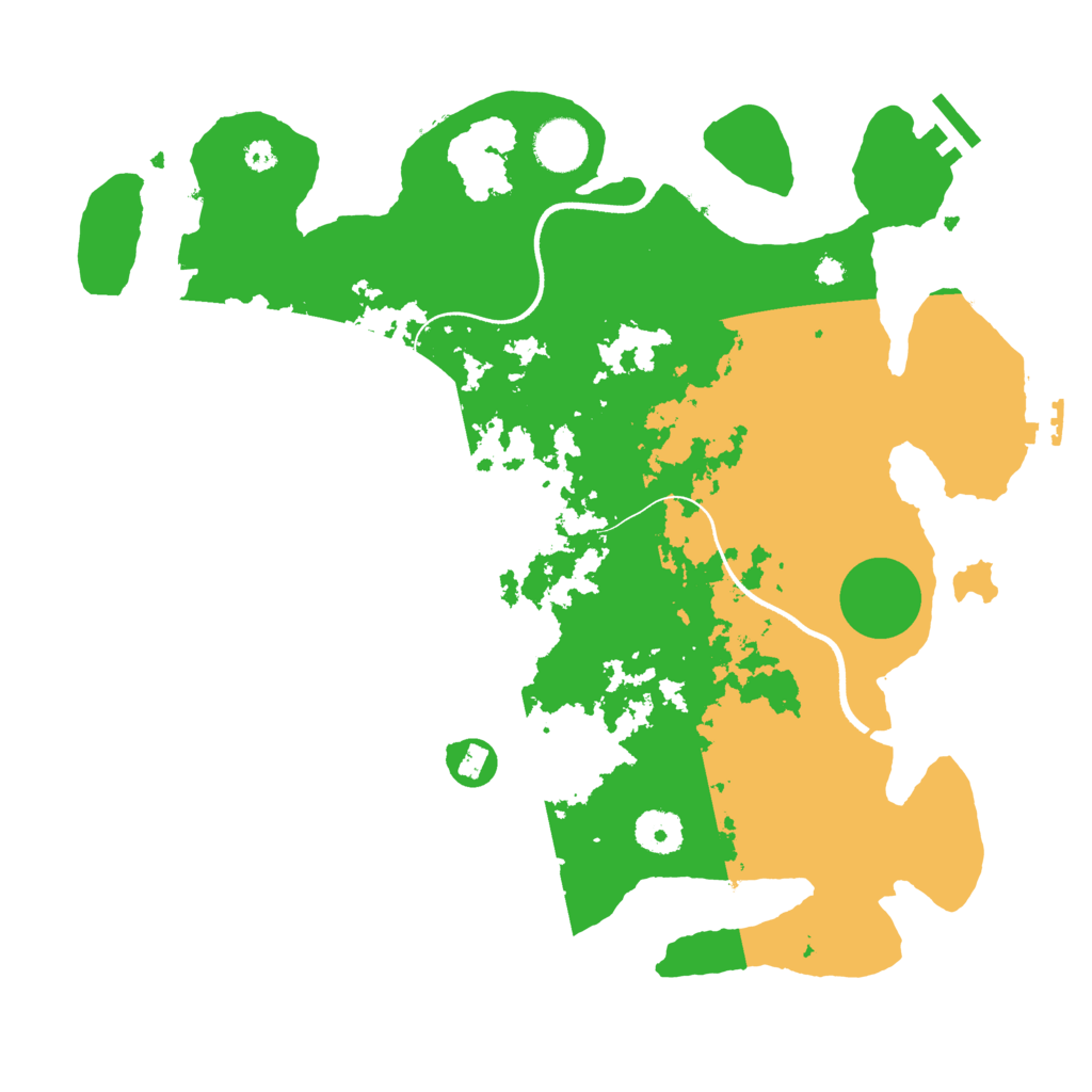 Biome Rust Map: Procedural Map, Size: 3550, Seed: 858559