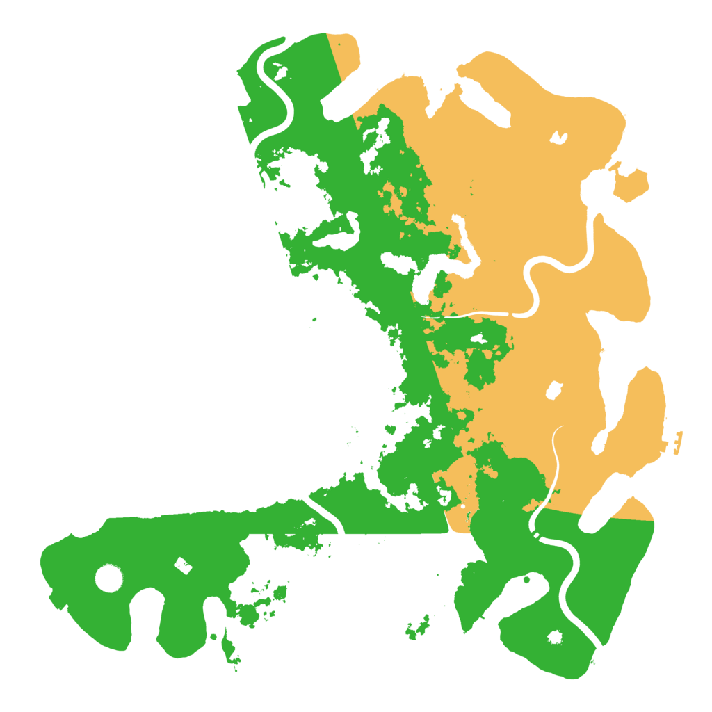 Biome Rust Map: Procedural Map, Size: 4500, Seed: 2870345