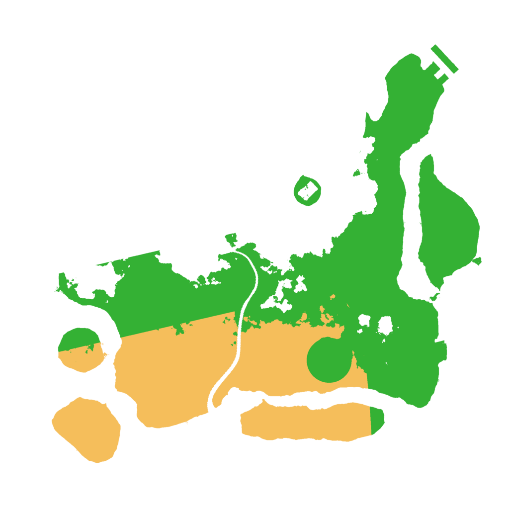 Biome Rust Map: Procedural Map, Size: 3000, Seed: 404437
