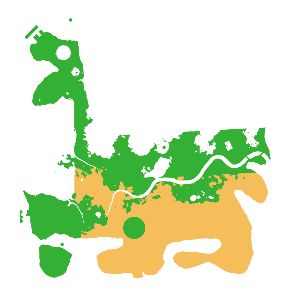 Biome Rust Map: Procedural Map, Size: 3550, Seed: 388227