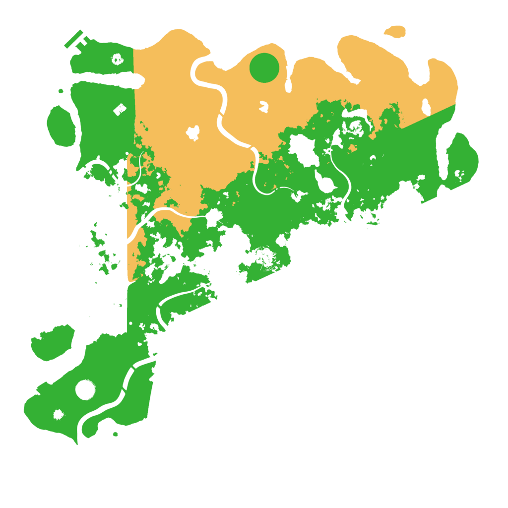 Biome Rust Map: Procedural Map, Size: 4500, Seed: 1803477