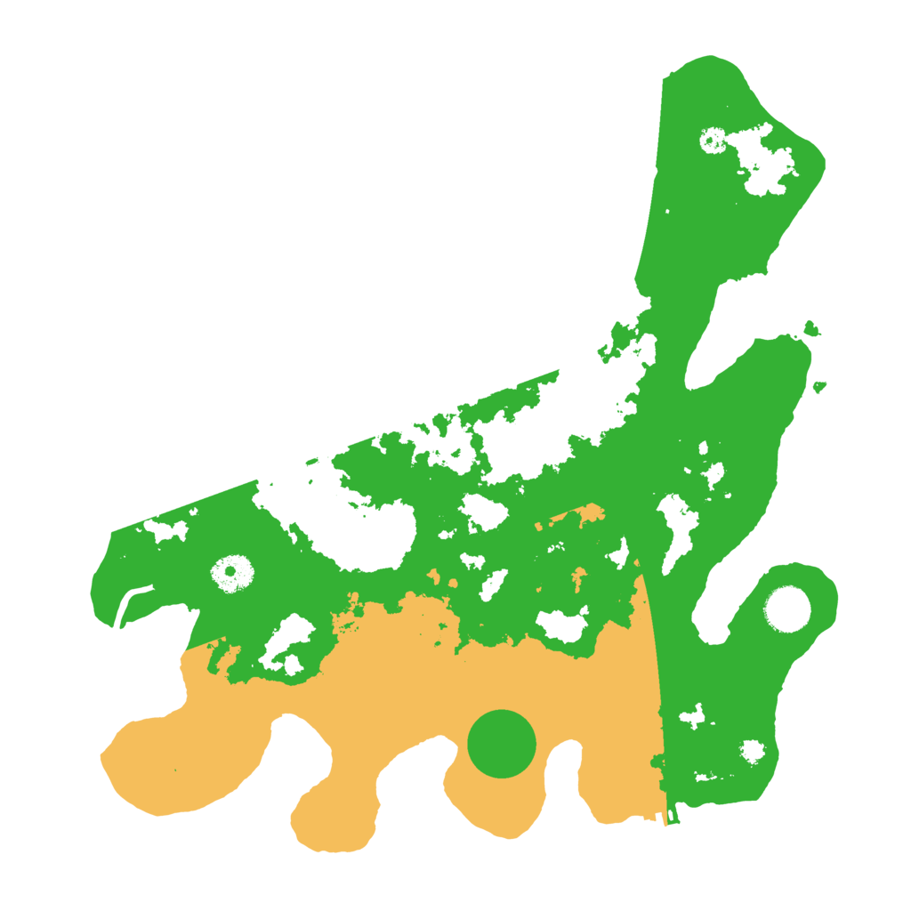 Biome Rust Map: Procedural Map, Size: 3500, Seed: 909679