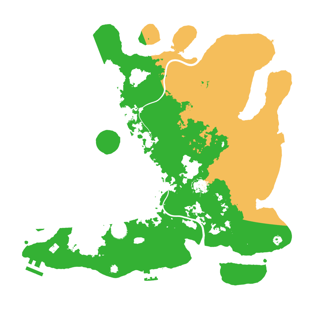 Biome Rust Map: Procedural Map, Size: 3500, Seed: 981956551