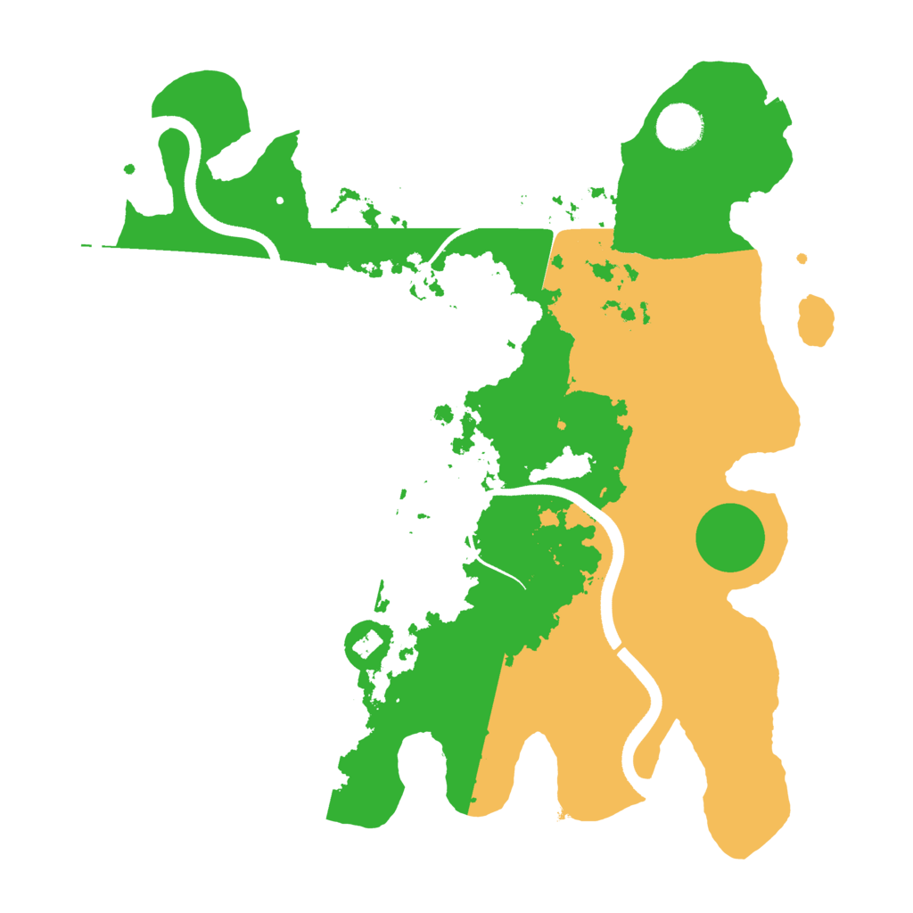 Biome Rust Map: Procedural Map, Size: 3500, Seed: 5125453