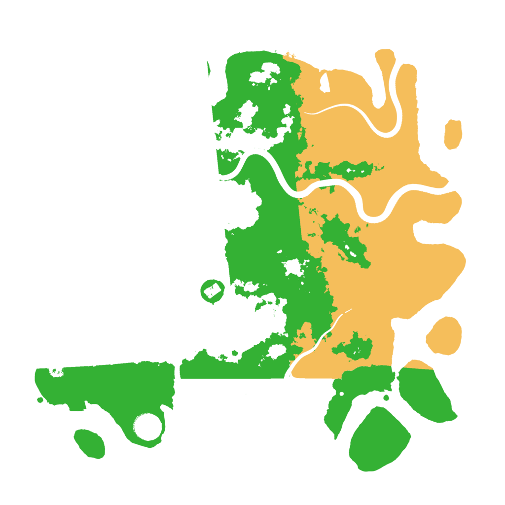 Biome Rust Map: Procedural Map, Size: 3500, Seed: 3714303