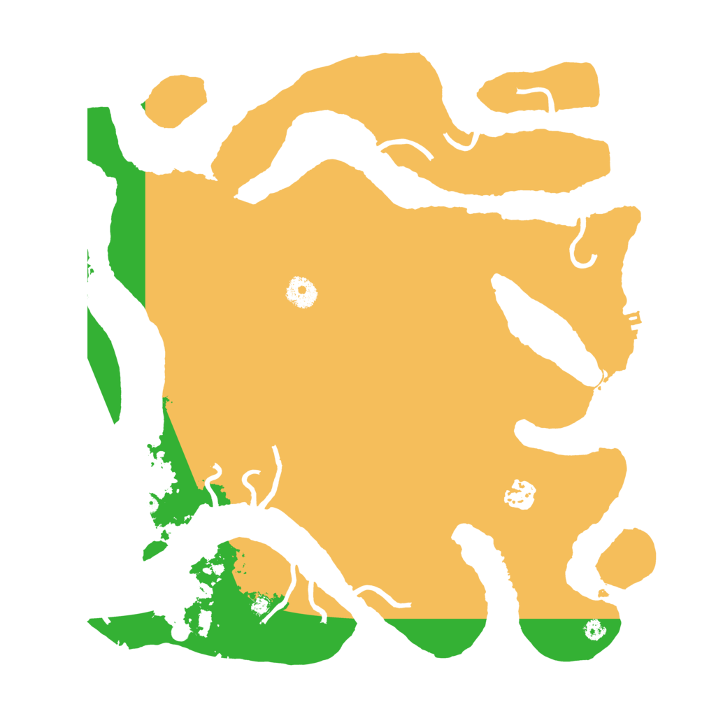 Biome Rust Map: Procedural Map, Size: 3550, Seed: 166300