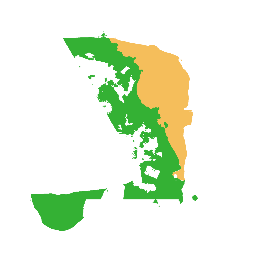Biome Rust Map: Procedural Map, Size: 2000, Seed: 65535