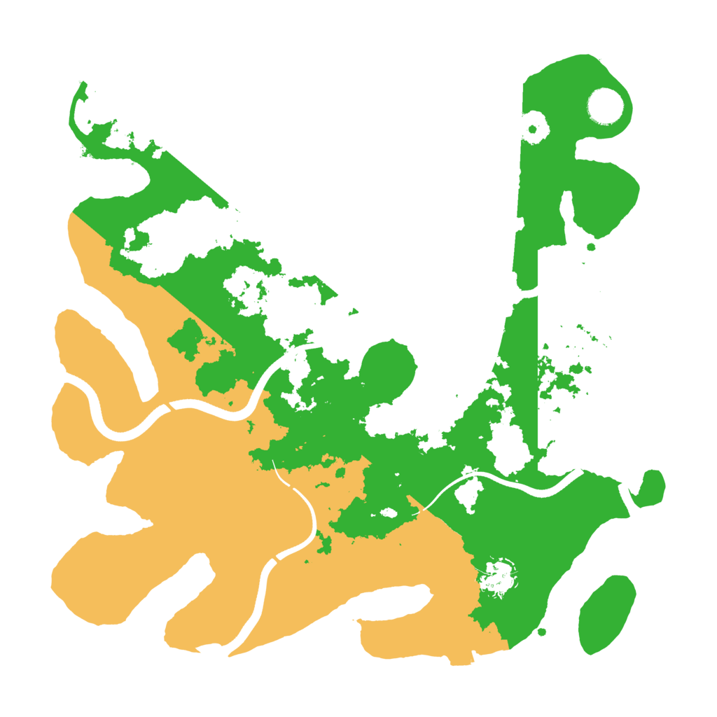 Biome Rust Map: Procedural Map, Size: 3500, Seed: 81656