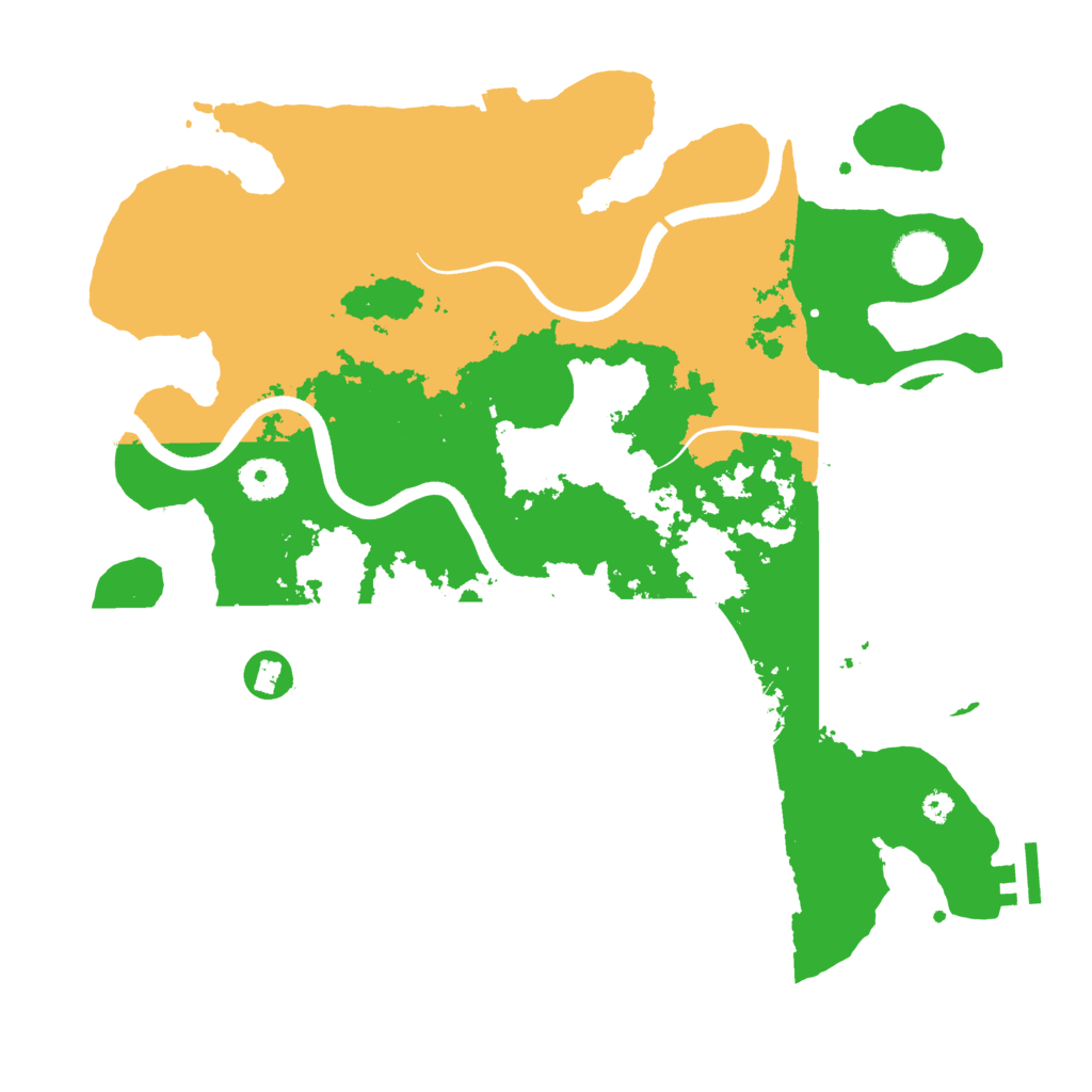 Biome Rust Map: Procedural Map, Size: 3600, Seed: 254120
