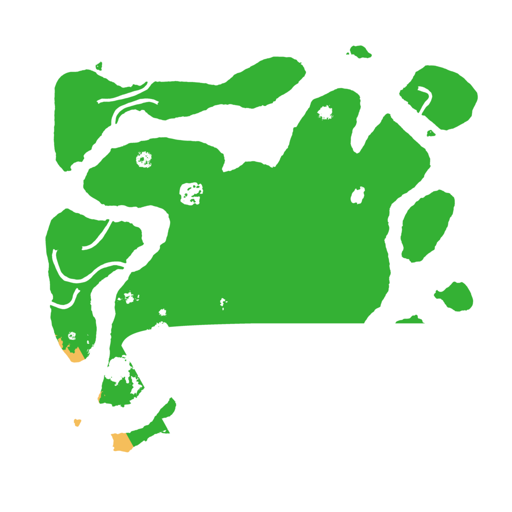 Biome Rust Map: Procedural Map, Size: 3200, Seed: 282139803