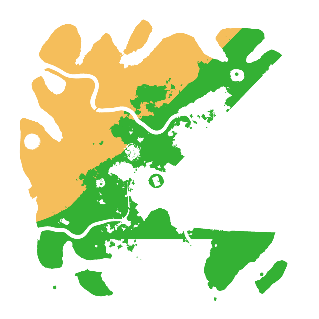 Biome Rust Map: Procedural Map, Size: 3550, Seed: 158443