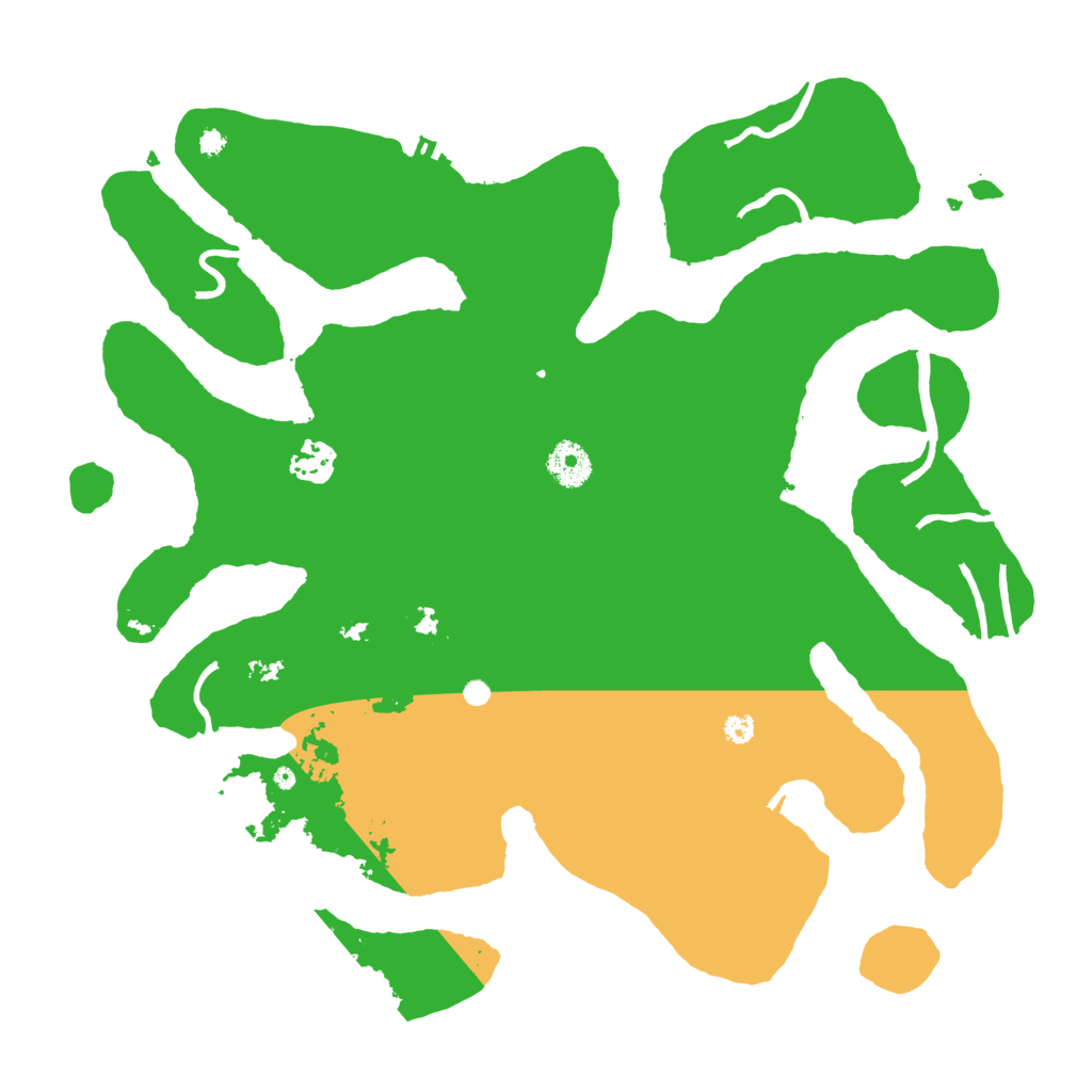 Biome Rust Map: Procedural Map, Size: 3700, Seed: 12891