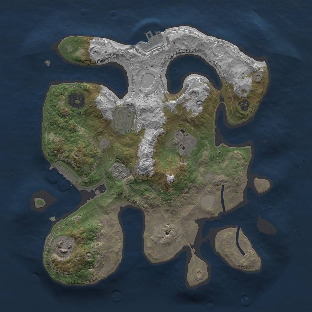 Rust Map: Procedural Map, Size: 2800, Seed: 148484, 11 Monuments