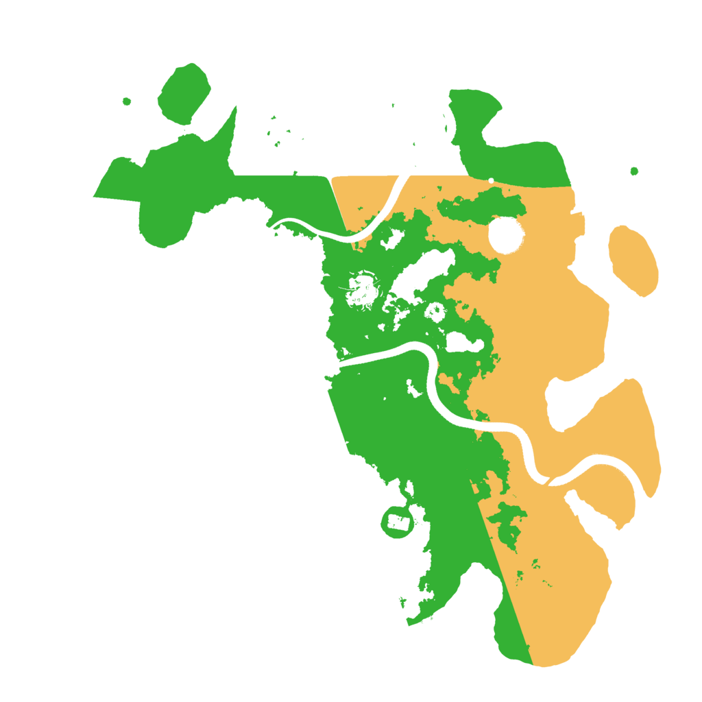 Biome Rust Map: Procedural Map, Size: 3500, Seed: 4792155