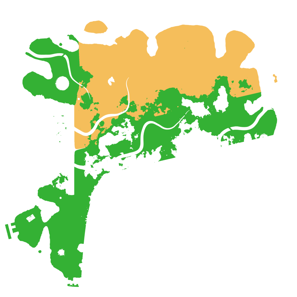 Biome Rust Map: Procedural Map, Size: 4000, Seed: 196343
