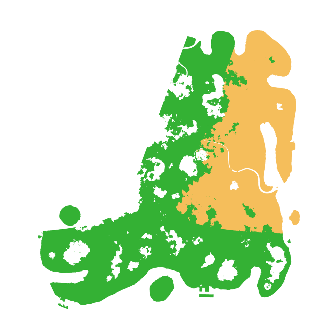 Biome Rust Map: Procedural Map, Size: 4500, Seed: 580002