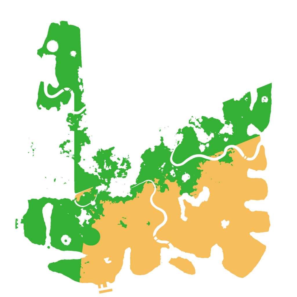 Biome Rust Map: Procedural Map, Size: 4500, Seed: 2538894