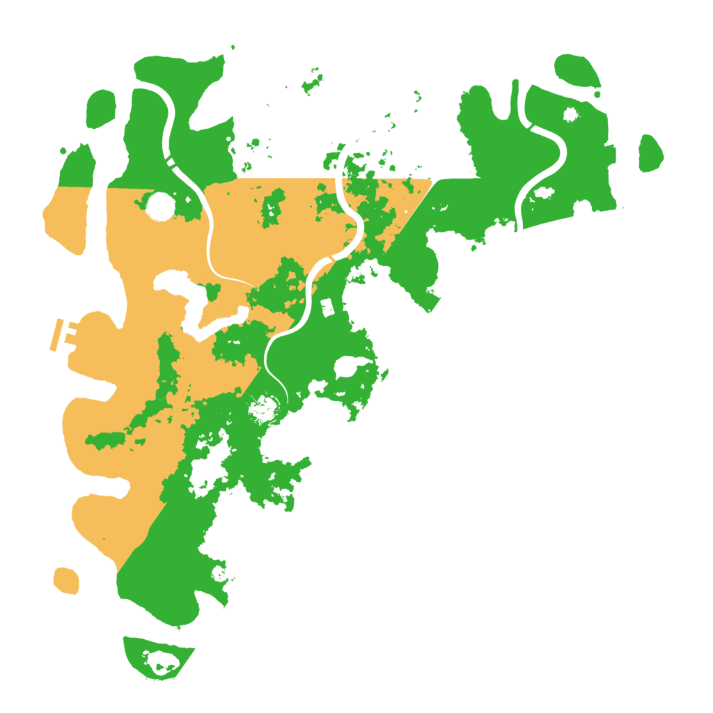 Biome Rust Map: Procedural Map, Size: 4400, Seed: 9021