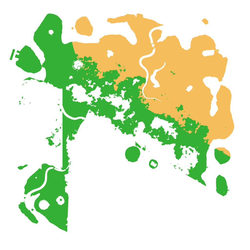 Biome Rust Map: Procedural Map, Size: 4500, Seed: 2925662