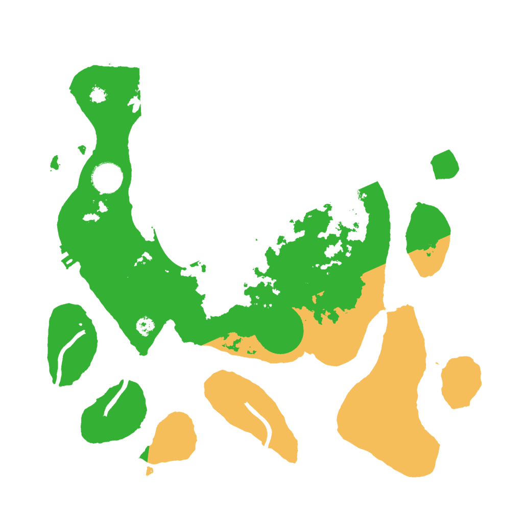 Biome Rust Map: Procedural Map, Size: 3000, Seed: 2435151