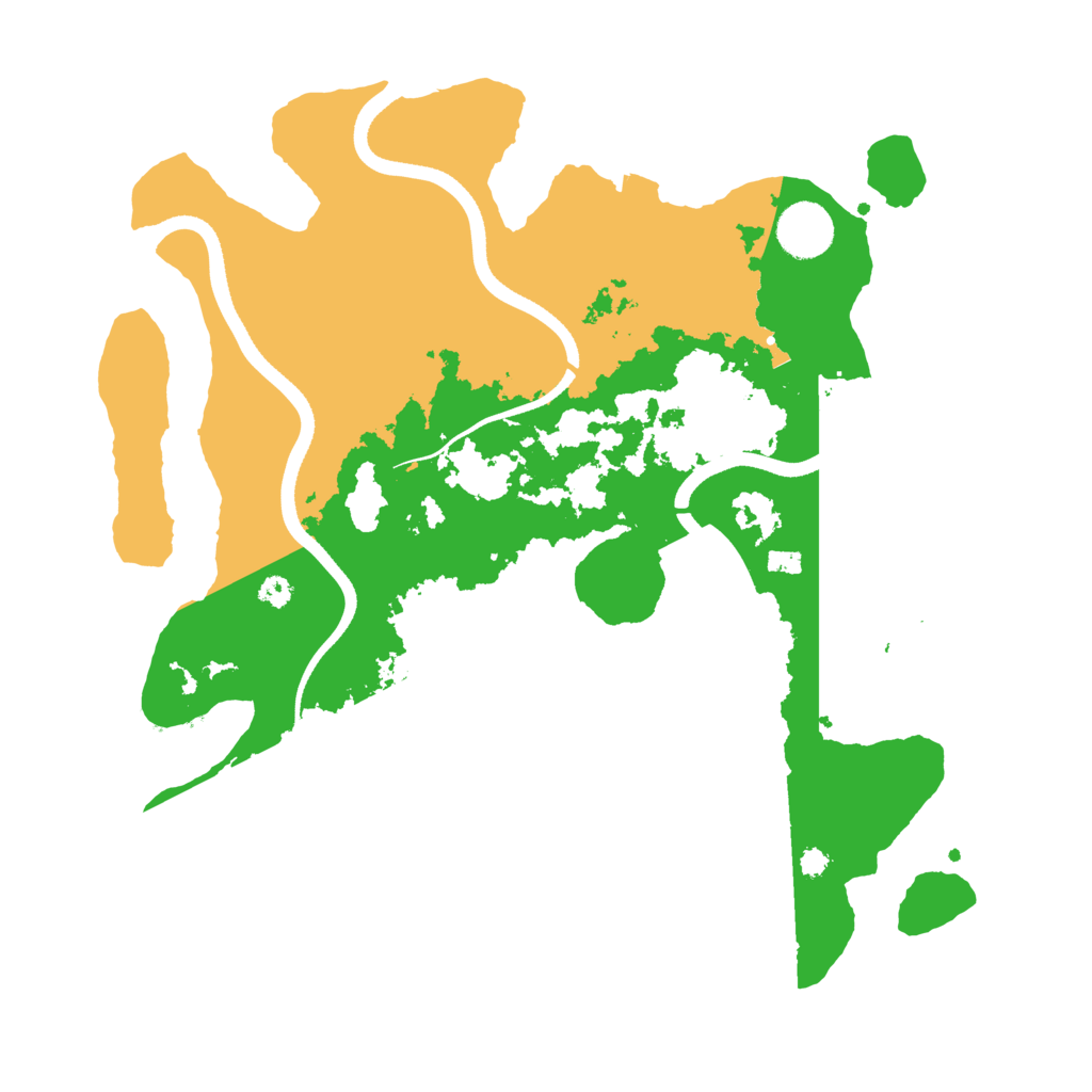 Biome Rust Map: Procedural Map, Size: 3500, Seed: 105044251