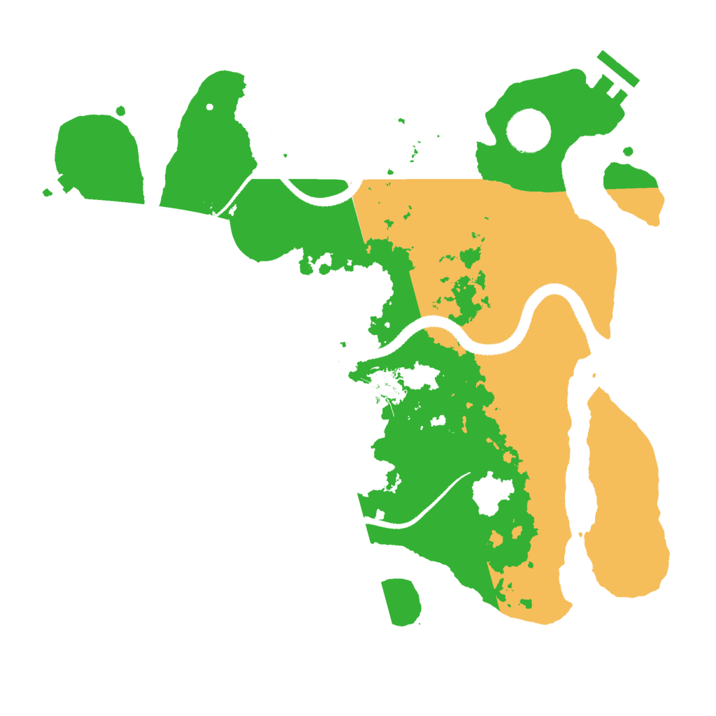 Biome Rust Map: Procedural Map, Size: 3000, Seed: 2463
