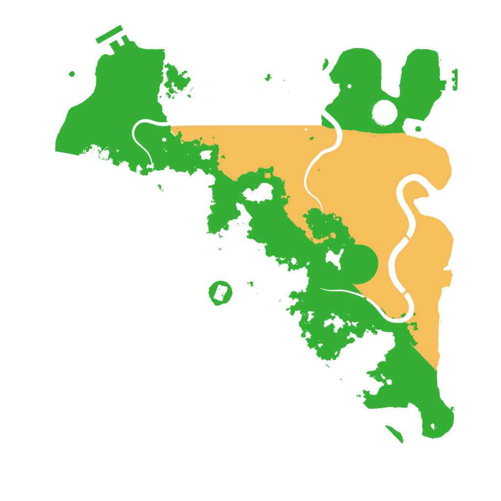 Biome Rust Map: Procedural Map, Size: 3500, Seed: 1563