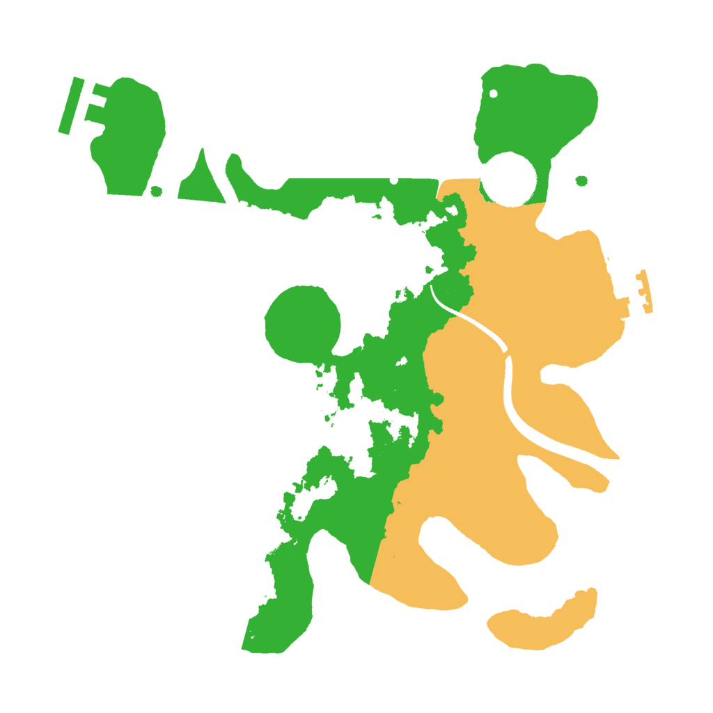 Biome Rust Map: Procedural Map, Size: 2500, Seed: 133742069
