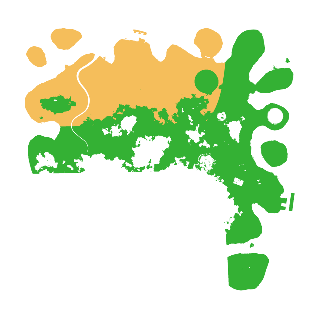 Biome Rust Map: Procedural Map, Size: 3500, Seed: 19568