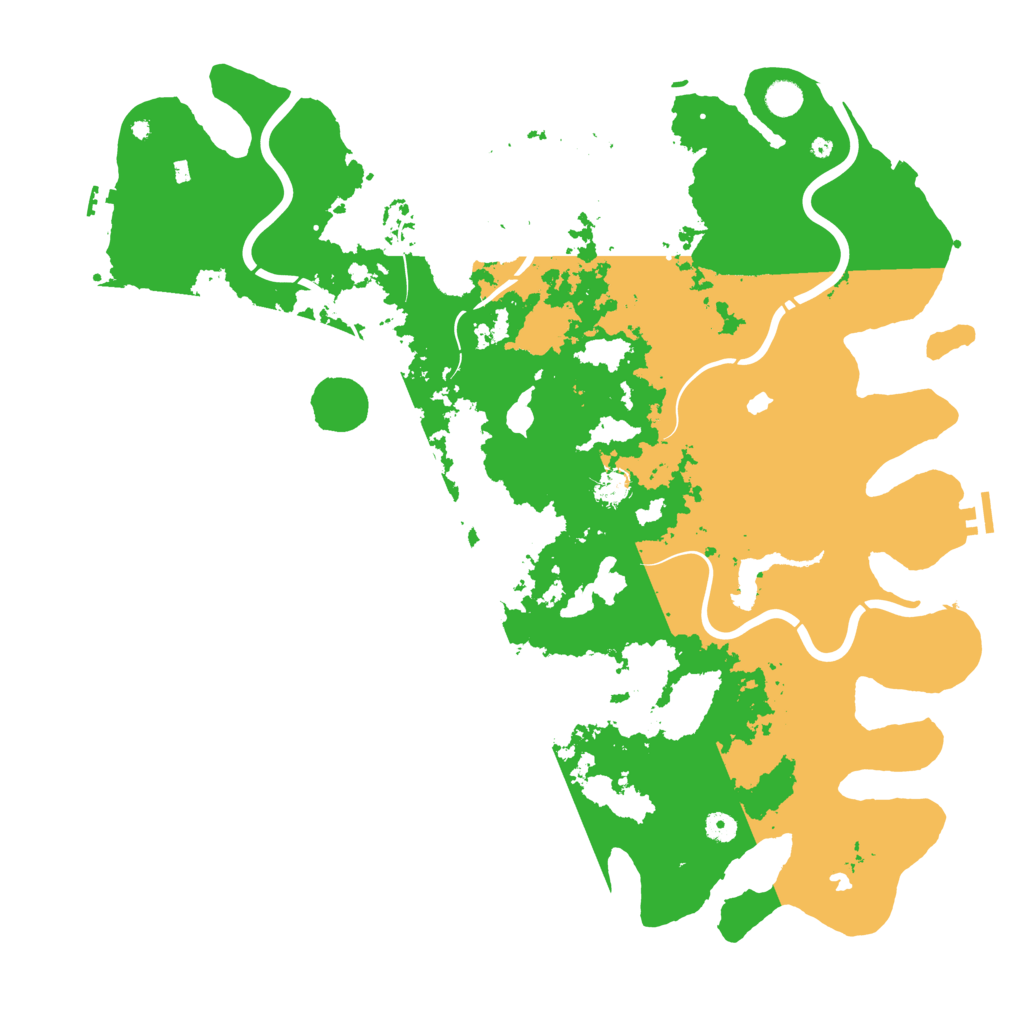 Biome Rust Map: Procedural Map, Size: 5000, Seed: 5423533