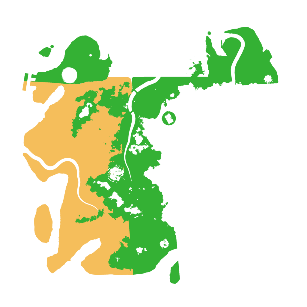 Biome Rust Map: Procedural Map, Size: 3550, Seed: 666307