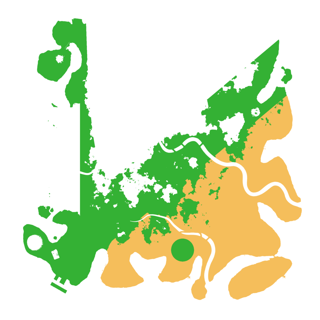 Biome Rust Map: Procedural Map, Size: 3700, Seed: 1005420924