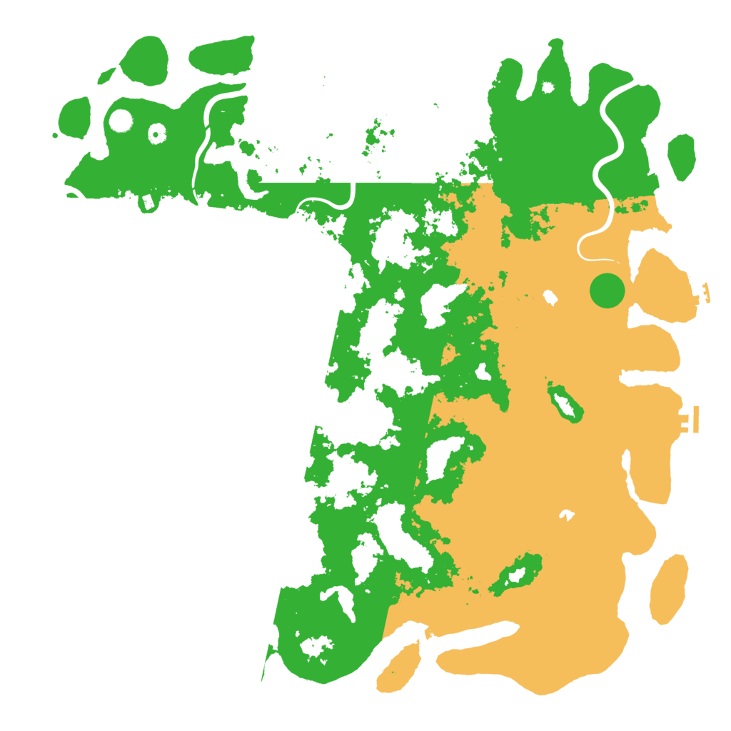 Biome Rust Map: Procedural Map, Size: 5500, Seed: 4567