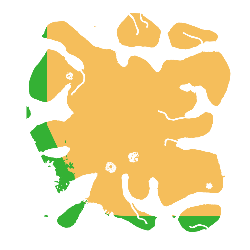 Biome Rust Map: Procedural Map, Size: 3500, Seed: 55884