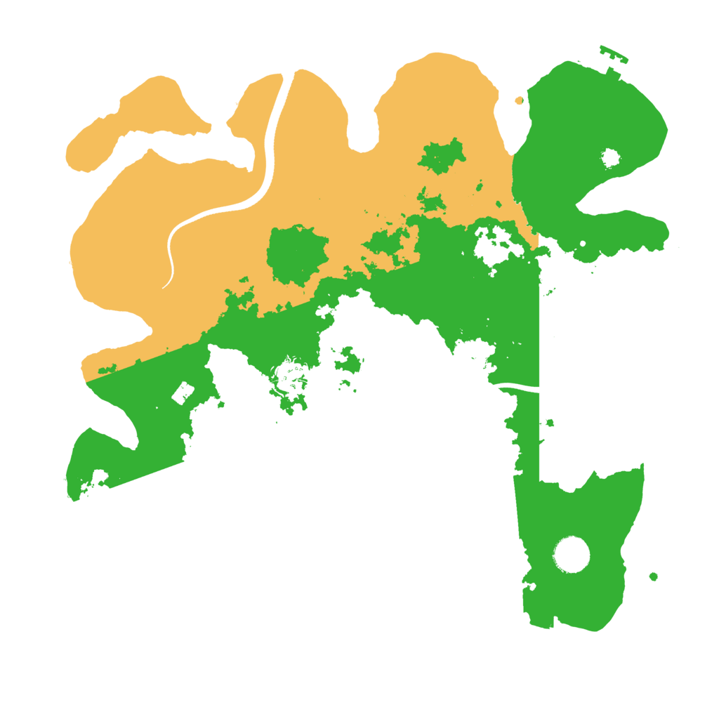 Biome Rust Map: Procedural Map, Size: 3500, Seed: 842607