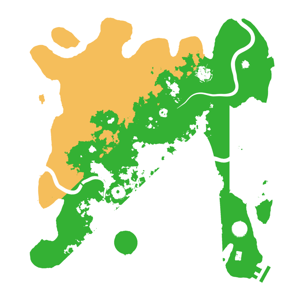 Biome Rust Map: Procedural Map, Size: 3500, Seed: 248687238